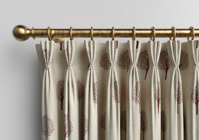 Emily Bond Yew Tree, Mulberry - Made to Measure Curtains - Image 11